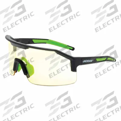 JACKSON SAFETY Safety Glasses: Amber Lens, Half-Frame, Anti-Fog/Scratch-Resistant - Padded Comfort-Fit Safety Glasses