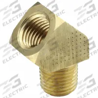 PARKER Metal Pipe Elbow: 45° Elbow, 1/4 in x 1/4 in, Female NPT Threaded x Male NPT Threaded (MPN 2214P-4-4). Key specifications — Maximum Operating Pressure: 1,000 psi.