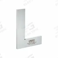 INSIZE Machinist Square: 90° Angle, 4 x 2.8 in Outside Dimensions, Stainless Steel (MPN 4796-100). Key specifications — attr1182176: Stainless Steel; attr1182181: Box; attr1182159: INSIZE; attr1182175: 4 x 2.8 in; attr1182177: Inside:.00110", Outside:.00118"; attr1182182: No.