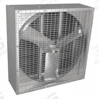 DAYTON Agricultural Exhaust Fan: Belt Drive, 36 in Blade, 3/4 hp, Totally Enclosed Air Over, 1 ph (MPN 7DZ46). Key specifications — Brand: DAYTON; Nameplate Voltage: 115/208-230V AC; Assembly: Ships Unassembled.
