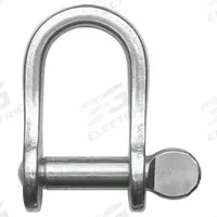 RONSTAN D-Shackle: Chain Shackle, 660 lb Working Load Limit, 1/4 in Compatible Rope Dia, Silver (MPN RF1806). Key specifications — Body Color: Silver; Brand: RONSTAN.