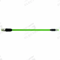 MURRELEKTRONIK Cordset: Cat5, M12 Male Straight x M8 Male Straight, 3 m Lg, PUR, Green, D Coding, A (MPN 7000-44901-7910300). Key specifications — Brand: MURRELEKTRONIK; Cable Jacket Color: Green; End 1 Coding: D; End 2 Coding: A; IP Rating: IP67; Performance Category: Cat5.