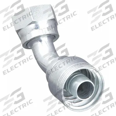 WEATHERHEAD Hydraulic Crimp Fitting: Steel x Steel, 45° Elbow, -12 For Hose Dash Size - Weatherhead Crimp Hydraulic Hose Fittings with ORS Connection