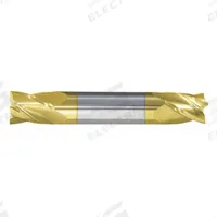 APPROVED VENDOR Square End Mill: Carbide, TiN Coated, Double End, 4 Flute, 3/16" Mill Dia, 3/8" LOC (MPN 236-001061)