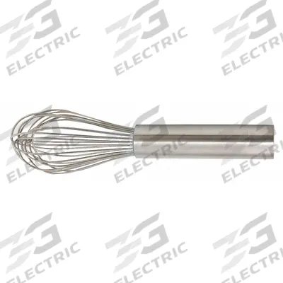 CRESTWARE Whip: 8 in Overall Lg, Stainless Steel Handle, Silver Handle - Whisks