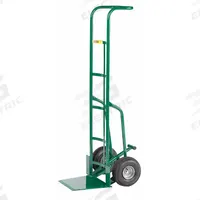 APPROVED VENDOR General Purpose Hand Truck: 800 lb, Flow-Back Handle, Green, Steel, Flat-Free (MPN TF-370-10FF). Key specifications — Brand: APPROVED VENDOR; Color: Green.