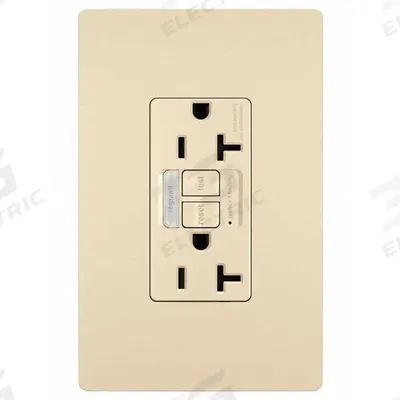 LEGRAND GFCI-USB: Duplex, 5-20, Ivory, GFCI, 125V AC, 20 A - Receptacles with Isolated Grounds