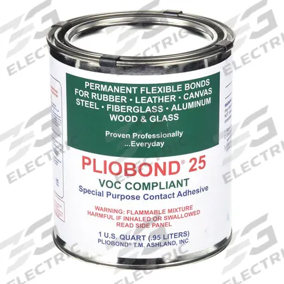 PLIOBOND Contact Cement: 25, Gen Purpose, 1 qt, Can, Tan - General Purpose Contact Adhesives
