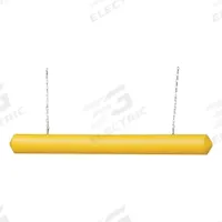 Clearance Bar: 76 in Overall Lg, 5 in Outside Dia, Yellow, HDPE, Indoor/Outdoor (MPN 1780). Key specifications — Includes: Eye Bolts; Color: Yellow; Includes Mounting Hardware: Mounting Hardware Included; Material: HDPE; Use Location: Indoor; Brand: APPROVED VENDOR.