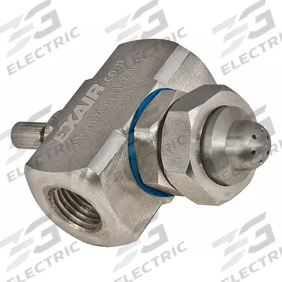 EXAIR Atomizing Spray Nozzle: Pressure, 2.7 scfm, Wide Angle Round, 1/4 in FNPT - Internal Mix Air-Atomizing Spray Nozzles