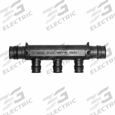 UPONOR Multi-port Tee: Polymer, 3/4 in, 3/4 in, 1 Inlets, 3 Outlets - Plumbing & Heating Branch Manifolds