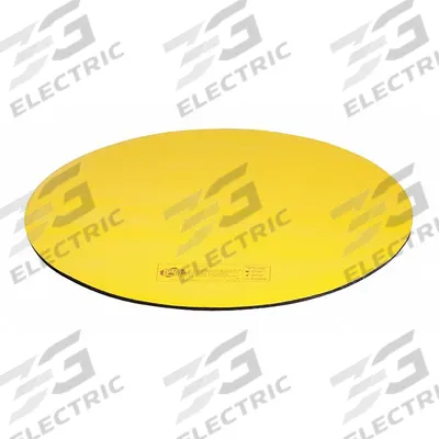 PIG Drain Cover Seal: 30 in diameter, 24 in dia Max Drain Size, Black/Yellow - Self-Sealing Drain Cover Seals