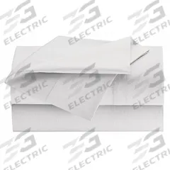 MARTEX Pillowcase: Queen, 34 in Overall Lg, 20 in Overall Wd, T200, Fresh White, White, Sewn Corner (MPN 1A30168). Key specifications — Color: Fresh White; Fabric Material: 40% Polyester; Thread Count: T200; Brand: MARTEX; Fabric Pattern: Solid; Hem/Pocket Size: 3 in; Sheet Color: Fresh White.
