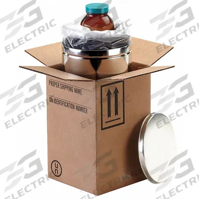 BERLIN Hazardous Material Shipping Kit: 11 3/16 in x 11 3/16 in x 14 3/4 in, 4GV/X4/S - Jug Shipping Kits