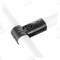 FLEXPIPE Tee Joint Set: Tee Joint Set, Tee, Black, Hot Rolled Steel, 3 1/4 in Lg, Hardware (MPN HJ-1-HW). Key specifications — Includes: Hardware; Product Type: Tee Joint Set; Brand: FLEXPIPE; Finish: Cathodic Electrodeposition; Corrosion Resistant: Yes; Material: Hot Rolled Steel.