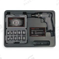 INGERSOLL RAND Air Impact Wrench Kit: Compact, 1/4 in Drive, Pistol-Grip, Square, Std, Friction Ring (MPN 2101KA). Key specifications