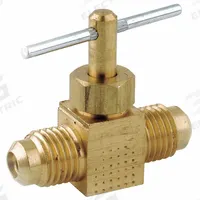 APPROVED VENDOR Needle Valve: Inline Valve Body, Brass, 3/8 in Pipe Size, Flare x Flare, Flare (MPN 709110-06). Key specifications — For Media: Water; Standards: NSF 61 Annex G; Brand: APPROVED VENDOR; Connection Type - Side 1: Flare; Connection Type - Side 2: Flare; Connection Type: Flare x Flare.