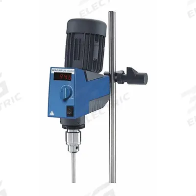 IKA Overhead Mixer: 2,000 RPM Max Speed, 150 N-cm, 10,000 cps Max Viscosity - High-Torque Overhead Stirrers