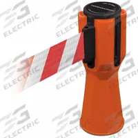 Barrier Tape: Blank, 3/4 ft Overall Ht, 9 in Belt Ht, Plastic, 11 7/8 ft Max Belt Lg, Plastic (MPN TC114-30-MAX-NO-D3X-C). Key specifications — Belt Color: White; Belt Housing Color: Orange; Brand: TENSABARRIER; For Use With Product Type: Traffic Cones; Legend: Blank.