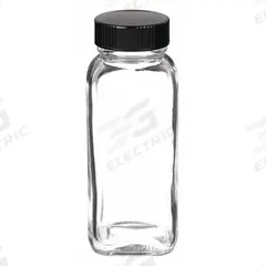 QORPAK Mixing/Storage/Sampling Bottle: 120 mL, 33-400, Phenolic, Pulp/Vinyl, Colorless, 120, Clear (MPN GLC-01325). Key specifications — Screw Closure Size: 33-400; Pre-Cleaned: None; Graduated: No; Brand: QORPAK; Body Color: Colorless.
