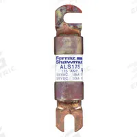 MERSEN Forklift Limiter Fuse: ALS Series, Bolt-On, Gen Purpose, 175 A, 125 V DC, Non-Indicating (MPN ALS175). Key specifications — Brand: MERSEN; Series: ALS.