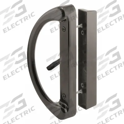 PRIME-LINE Sliding Door Lock: 2 in Lg, 2 in Wd - Recessed Handles for Sliding Doors
