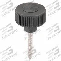 Hand Knob: Knurled, Plastic w/ SS Thread, M6 Thread, 40 mm Thread Lg, 40 mm Dia, Gray (MPN K0261.5106X40). Key specifications — Brand: KIPP; Color: Gray.