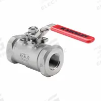 KECKLEY Manual Two-Way Ball Valve: 1 in, 316 Stainless Steel, Straight, FNPT x FNPT, One-Piece (MPN BVS6THFSSPGSL-100). Key specifications — Brand: KECKLEY; Handle: Locking Lever.