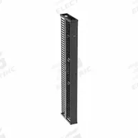 PANDUIT Vertical Dual-Sided Manager: Vertical, 45 U, Dual Side Sides, 84 in Overall Ht, Steel (MPN PR2VSD06). Key specifications — Color: Black; Includes: Door; Orientation: Vertical; Brand: PANDUIT; Material: Steel; Number of Sides: Dual Side; Product Type: Dual-Sided Manager.