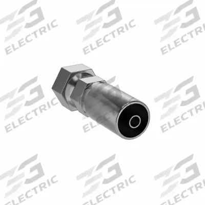 KURT Hydraulic Crimp Fitting: Carbon Steel, Straight, -4 For Hose Dash Size - Kurt Crimp Hydraulic Hose Fittings with ORS Connection