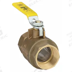 APOLLO Manual Two-Way Ball Valve: 1 1/4 in, Brass, Straight, FNPT x FNPT, Full Port Ball Port, Lever (MPN 77F10601). Key specifications — Brand: APOLLO; Handle: Lever.