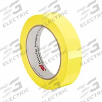 3M Electrical Tape: 1 in Wd, 72 yd Lg, 1 mil Thick, Polyester Film, Acrylic, Yellow, 1318-1 (MPN 3M 1318-1 1" x 72 yds Yellow). Key specifications — Series: 1318-1.