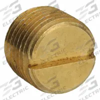 PARKER Plug: Plug, 1/8 in, NPT Threaded, 1,000 psi, 5/16 in Lg, C37700 Brass (MPN 220P-2). Key specifications — Maximum Operating Pressure: 1,000 psi.