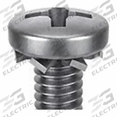 SEMS Screw: External Tooth, M3x0.50 Thread Size, 6 mm Lg, Stainless Steel, Passivated - Machine Screws with External Tooth Lock Washers