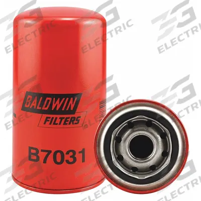 BALDWIN FILTERS Oil Filter: B7031, 1-12 Thread Size, 6 5/8 in Overall Ht - Spin-On Oil Filters