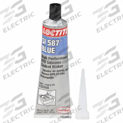 LOCTITE RTV Gasket Maker: SI 587, 2.37 fl oz, Tube, Blue - Oil-Resistant RTV Gasket Makers