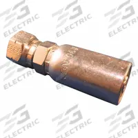 KURT Hydraulic Crimp Fitting: Carbon Steel, Straight, -6 For Hose Dash Size, Female x Male (MPN FSX-06-06). Key specifications — Fitting Gender: Female x Male; Fitting Connection Type: ORS x Hose End; For Hose Dash Size: -6; Thread Size: 5/8"-18; Brand: KURT.