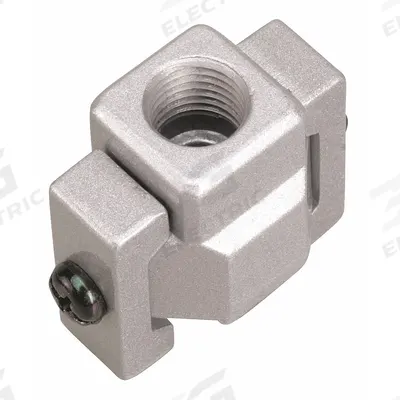 GROZ Pipe Adapter: 1 in NPT, Aluminum, Piping Adapter Series - Modular Connectors