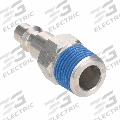 SPEEDAIRE Quick Connect Hose Coupling: 1/4 in Body Size, 3/8 in Hose Fitting Size - Industrial Interchange Stainless Steel Quick-Connect Air Coupling Plugs