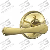 SCHLAGE Door Lockset: Privacy Lever Locksets, Brass, ADA Compliant (MPN F170 VLA 605). Key specifications — Ligature Resistance: Not Ligature-Resistant; Brand: SCHLAGE; Visual Indicator Message: No Message; Lockset Style: Avila; ADA Compliant: Yes; Finish: Bright Brass, Clear Coated : Brass.
