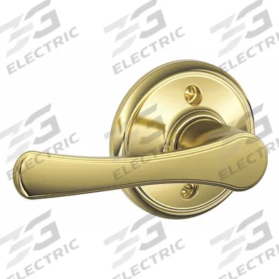 SCHLAGE Door Lockset: Privacy Lever Locksets, Brass