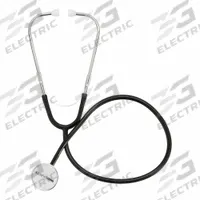 MEDSOURCE Stethoscope: Stethoscope, Adult/Pediatric, Acoustic, Single, Black, 22 in Overall Lg (MPN MS-70021). Key specifications — Color: Black; Patient Type: Adult; Brand: MEDSOURCE; Stethoscope Design: Acoustic; Includes: Ear Tips.