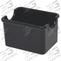 CARLISLE Sugar Packet Holder: Black, 2 1/4 in Overall Ht, 2 3/4 in Overall Wd, NSF Certified, Black (MPN 4550GR03). Key specifications — Material: Polystyrene; Color: Black; Brand: CARLISLE; Product Type: Condiment Organizer.