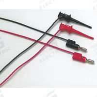 FLUKE Test Leads: Black/Red Electrical Current Color, Mini Pincer Clip, Stacking Banana Plug, PVC (MPN TL950). Key specifications — Brand: FLUKE.