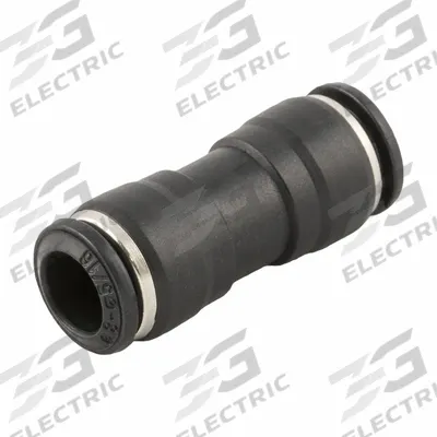 AIGNEP Push To Connect Fitting: 12 mm OD x 8 mm OD Size, Push-to-Connect x Push-to-Connect - Nylon & Nickel-Plated Brass Tube Fittings