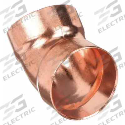 NIBCO Sweat Fitting Elbow: 2 in CTS x 2 in CTS, Cup x FTG, Wrot Copper (MPN 906 2) - Drain, Waste & Vent Wrot Copper & Bronze Tube Fittings
