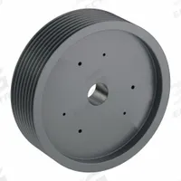 APPROVED VENDOR V-Belt Pulley: C270, 8 Groove, 27.4 in OD, Bushed Bore, J, For C/CX Belt Section (MPN 8C270J). Key specifications — Pulley Industry Number: C270; Pitch Diameter: 27 in (C); For Belt Section (broad, with similar types): C or CX.