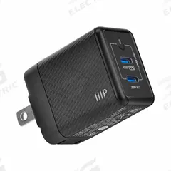 MONOPRICE Wall Charger: 110V AC, 2 Output Connectors, Black, 4.05 A Max. Output Current, USB-C (MPN 44680). Key specifications — Power Requirement: 110V AC; Output Connection Type: USB-C; Color: Black; Brand: MONOPRICE.