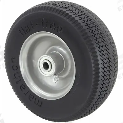 APPROVED VENDOR Flat-Free Wheel: 8 1/2 in Wheel Dia., 3 in Wheel Wd, Polyurethane, 3 in Hub Lg - Flat-Free Polyurethane Foam Wheels