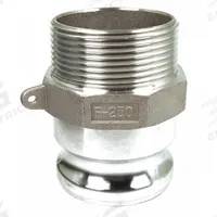 Cam and Groove Adapter: 2 1/2 in Coupling Size, 2 1/2 in Hose Fitting Size, 2 1/2"-8 Thread Size (MPN PLE36). Key specifications — Thread Size: 2-1/2"-8; Fitting Type: MNPT; Brand: APPROVED VENDOR.